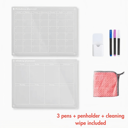 OrganizeMaster™ – Magnetic Acrylic Calendar & Planner